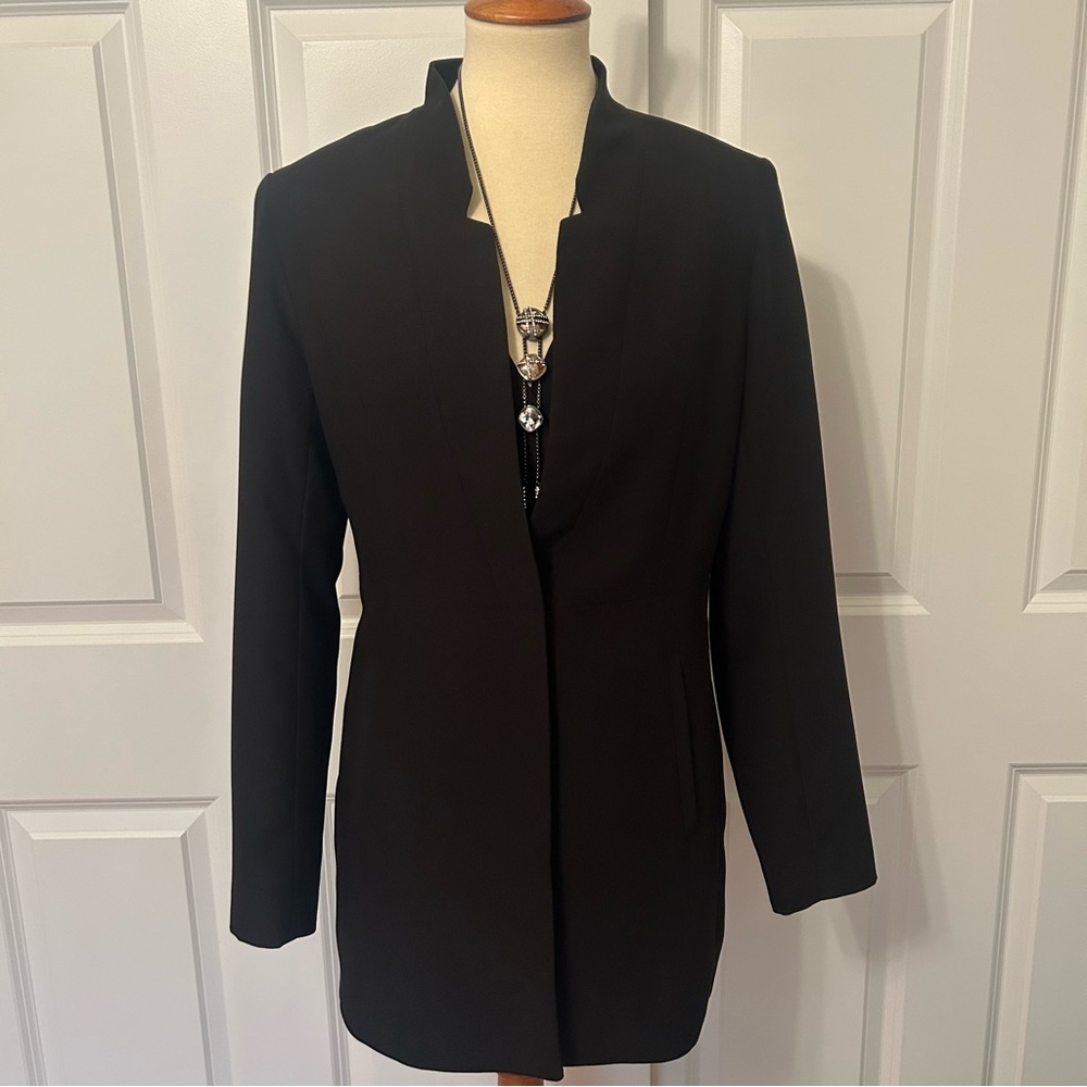 Rachel Zoe Elegant Long Black Blazer